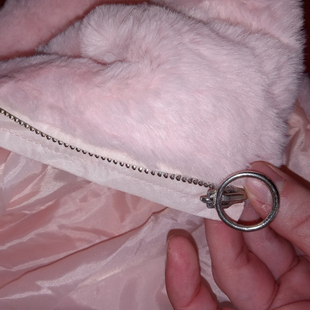 7 For All Mankind Pink Faux Fur Kids Jacket Size 18mo Cute Cozy Soft❤️